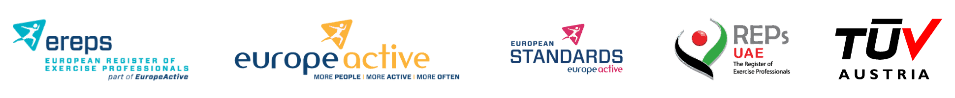 PTBA — Internationally Accredited: EREPS EQF4, EuropeActive, UAE REPs, TÜV Austria